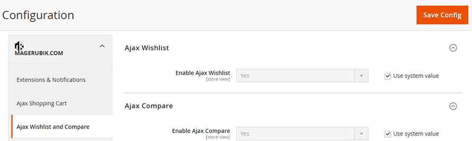 Magento 2 ajax cart wishlist and compare