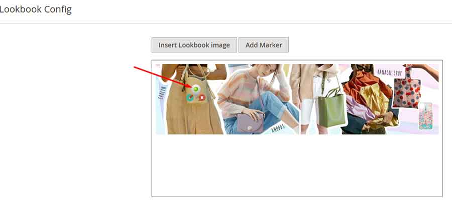 Magento 2 lookbook item config marker