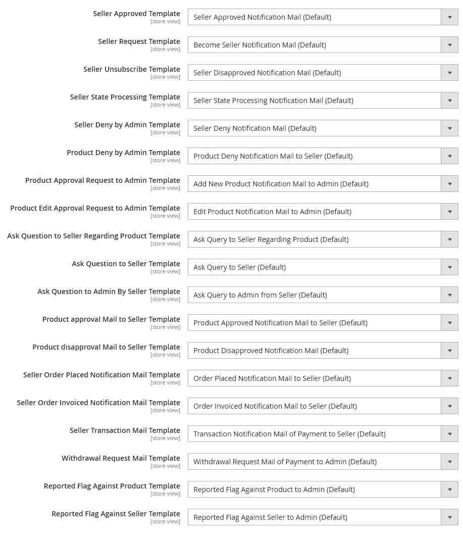 Magento 2 Multi Vendor Marketplace transactional emails