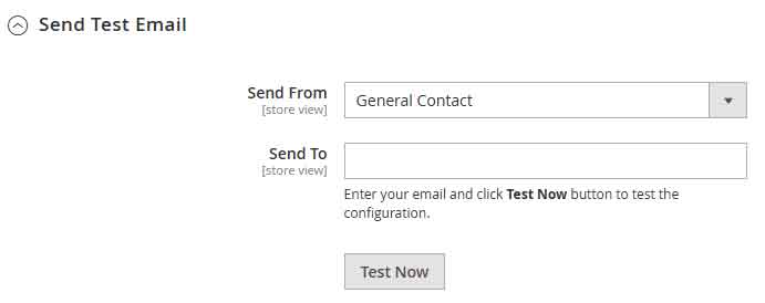 Magento 2 smtp send test email