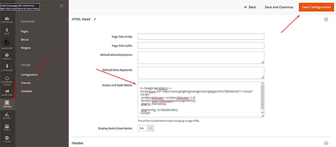 Google Analytics add tracking js