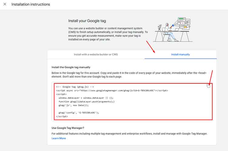 Google Analytics tracking code